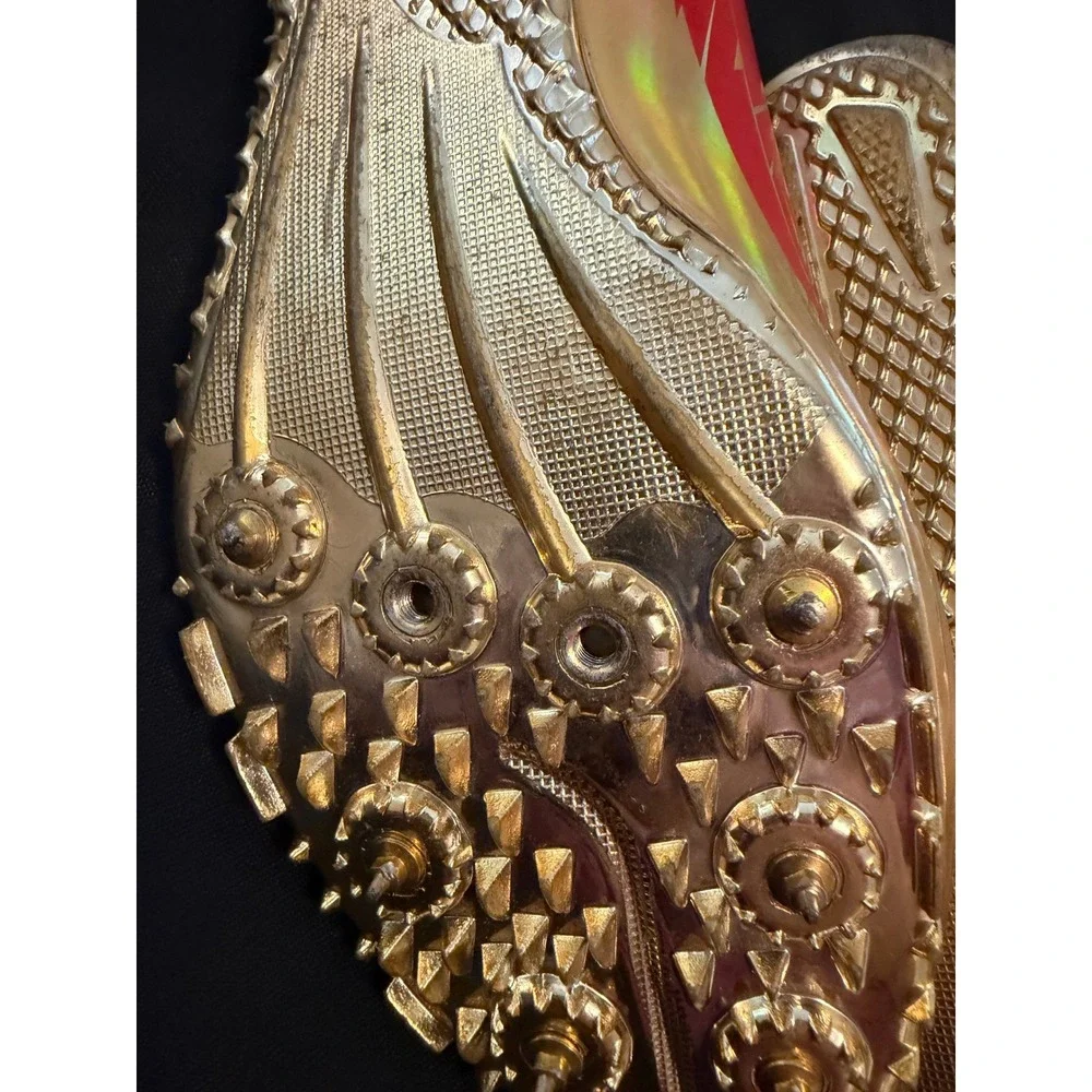 Shenya China Create Sports Track Field Spikes Gold Iridescent Mens 43 US 9.5